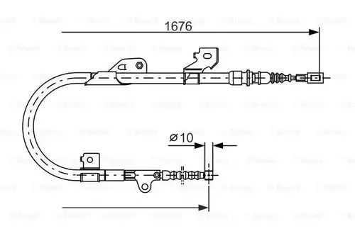 жило за ръчна спирачка BOSCH 1 987 477 538