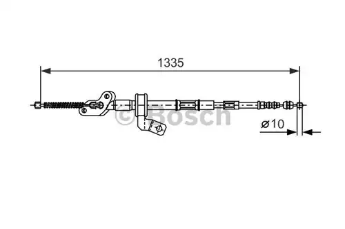 жило за ръчна спирачка BOSCH 1 987 477 542