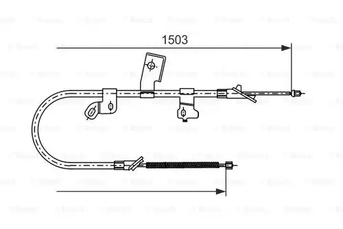 жило за ръчна спирачка BOSCH 1 987 477 543