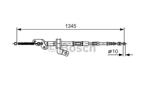 жило за ръчна спирачка BOSCH 1 987 477 547