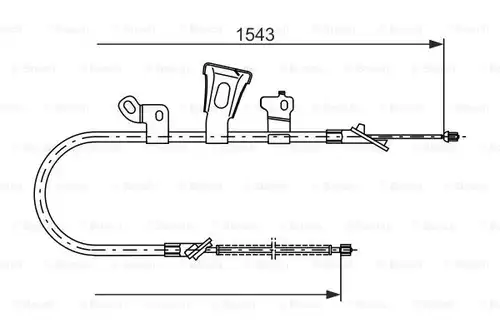 жило за ръчна спирачка BOSCH 1 987 477 548