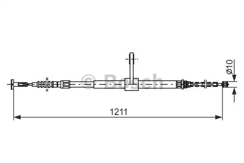 жило за ръчна спирачка BOSCH 1 987 477 558