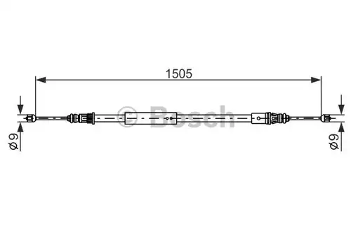 жило за ръчна спирачка BOSCH 1 987 477 574