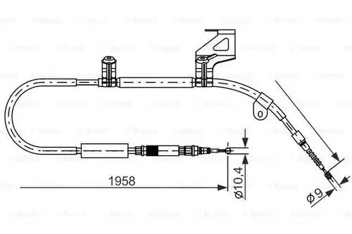 жило за ръчна спирачка BOSCH 1 987 477 604