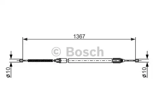 жило за ръчна спирачка BOSCH 1 987 477 640