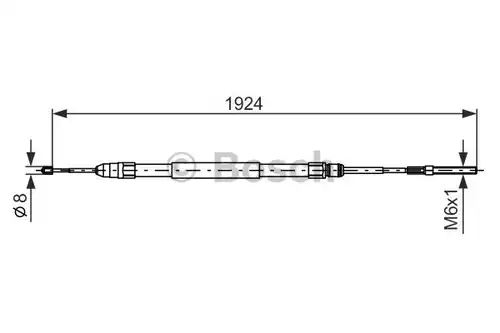 жило за ръчна спирачка BOSCH 1 987 477 693