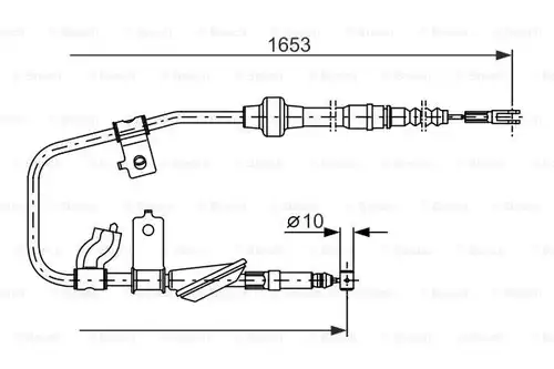 жило за ръчна спирачка BOSCH 1 987 477 738