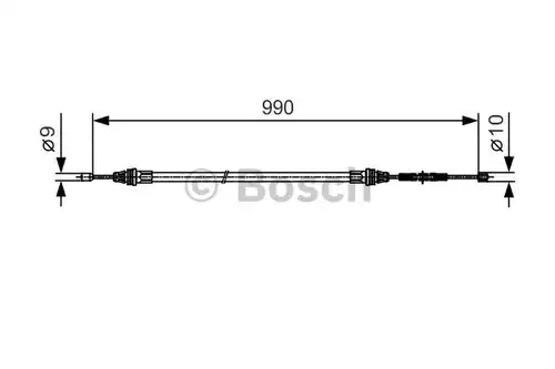 жило за ръчна спирачка BOSCH 1 987 477 751