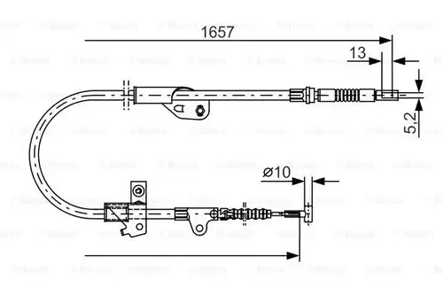 жило за ръчна спирачка BOSCH 1 987 477 753