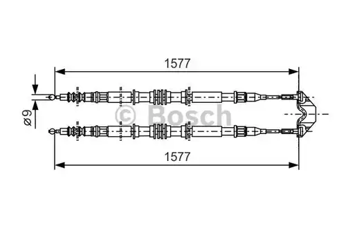 жило за ръчна спирачка BOSCH 1 987 477 767