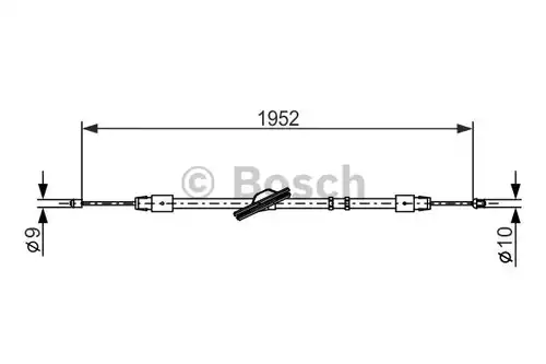 жило за ръчна спирачка BOSCH 1 987 477 851