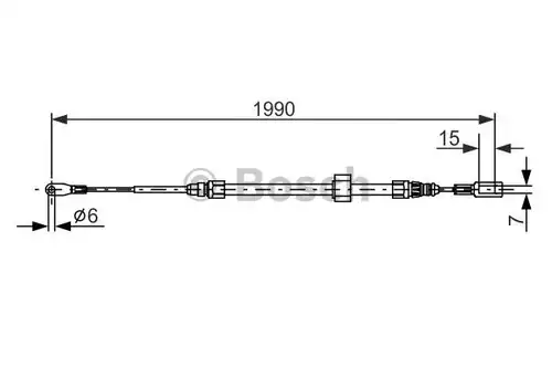 жило за ръчна спирачка BOSCH 1 987 477 854