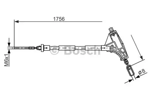 жило за ръчна спирачка BOSCH 1 987 477 870