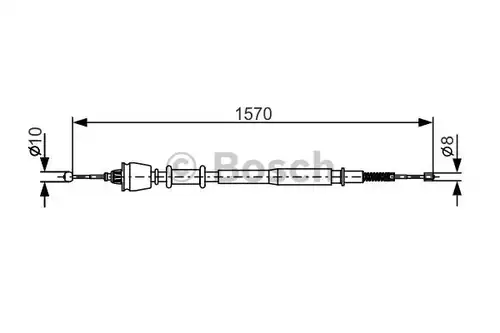 жило за ръчна спирачка BOSCH 1 987 477 885