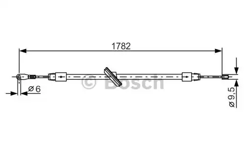 жило за ръчна спирачка BOSCH 1 987 477 902