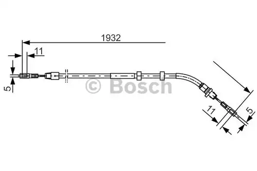 жило за ръчна спирачка BOSCH 1 987 477 904