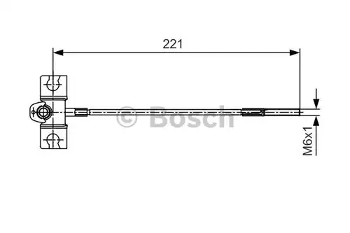 жило за ръчна спирачка BOSCH 1 987 477 913