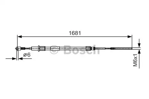 жило за ръчна спирачка BOSCH 1 987 477 924