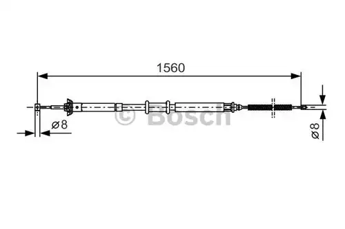 жило за ръчна спирачка BOSCH 1 987 477 925