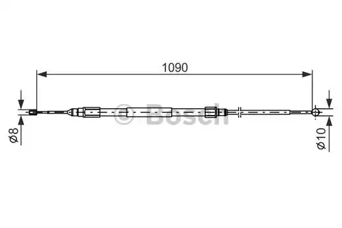 жило за ръчна спирачка BOSCH 1 987 477 949