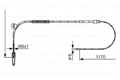 жило за ръчна спирачка BOSCH 1 987 477 961
