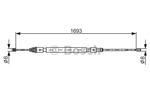 жило за ръчна спирачка BOSCH 1 987 477 993