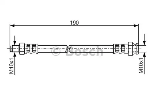 спирачен маркуч BOSCH 1 987 481 011