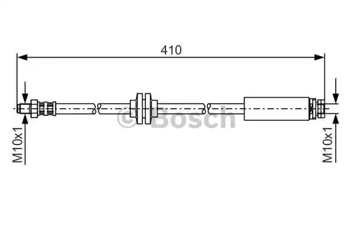 спирачен маркуч BOSCH 1 987 481 022