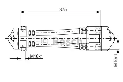 спирачен маркуч BOSCH 1 987 481 072