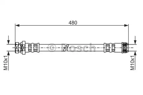 спирачен маркуч BOSCH 1 987 481 074