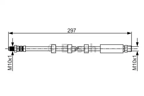спирачен маркуч BOSCH 1 987 481 262