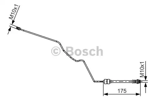 спирачен маркуч BOSCH 1 987 481 419