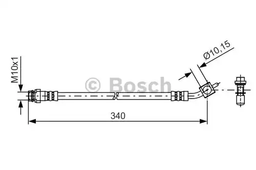 спирачен маркуч BOSCH 1 987 481 423