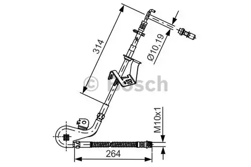 спирачен маркуч BOSCH 1 987 481 428