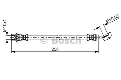 спирачен маркуч BOSCH 1 987 481 467