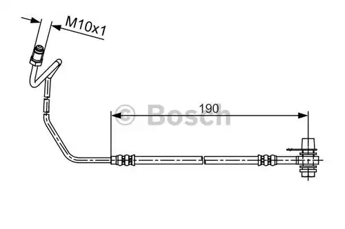 спирачен маркуч BOSCH 1 987 481 535