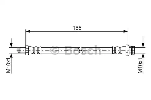 спирачен маркуч BOSCH 1 987 481 564