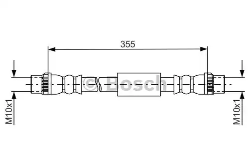 спирачен маркуч BOSCH 1 987 481 665