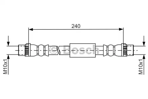 спирачен маркуч BOSCH 1 987 481 666