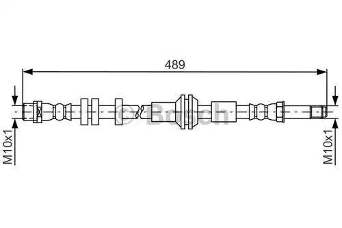 спирачен маркуч BOSCH 1 987 481 691