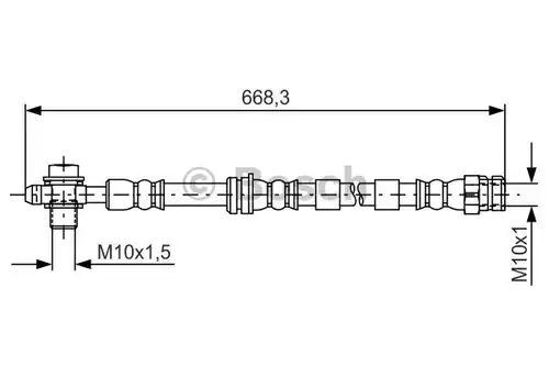 спирачен маркуч BOSCH 1 987 481 693