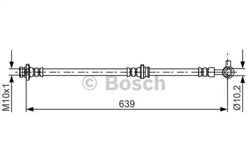 спирачен маркуч BOSCH 1 987 481 697