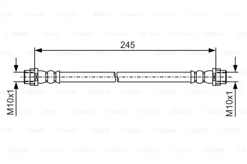 спирачен маркуч BOSCH 1 987 481 A61