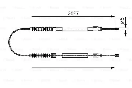 жило за ръчна спирачка BOSCH 1 987 482 006