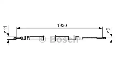 жило за ръчна спирачка BOSCH 1 987 482 011