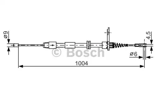 жило за ръчна спирачка BOSCH 1 987 482 023