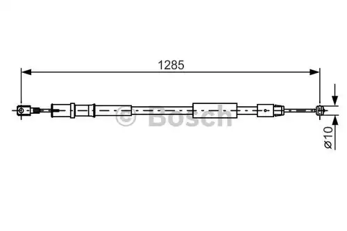 жило за ръчна спирачка BOSCH 1 987 482 026