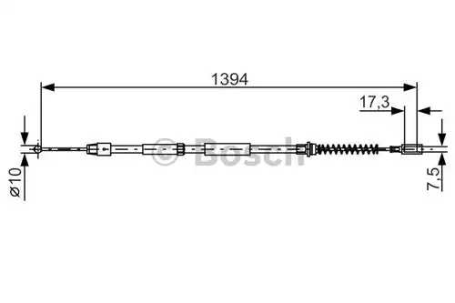 жило за ръчна спирачка BOSCH 1 987 482 033