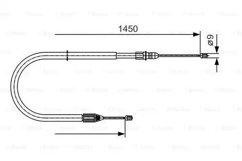 жило за ръчна спирачка BOSCH 1 987 482 040