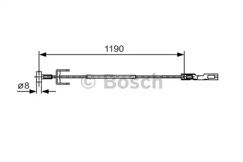 жило за ръчна спирачка BOSCH 1 987 482 043